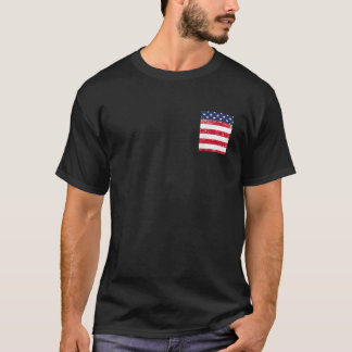 USA Pocket  with American Flag for 4th of July  T-Shirt
