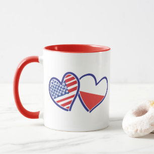 USA-POLISH-FLAG-HEARTS MUG