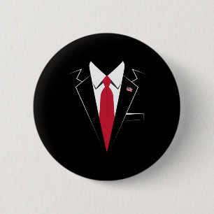 Usa President Trump Suit Easy Halloween Costume 6 Cm Round Badge