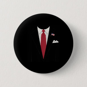Usa President Trump Suit Easy Halloween Costume 6 Cm Round Badge