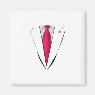 Usa President Trump Suit Easy Halloween Costume Magnet