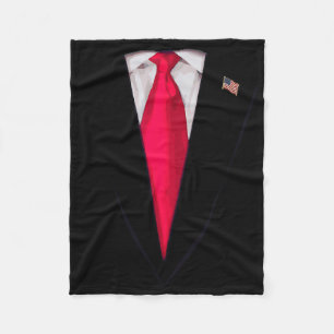 Usa President Trump Suit Funny Halloween Costume G Fleece Blanket