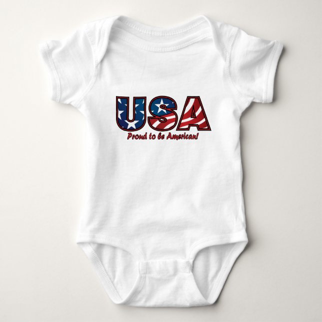 USA Pride Baby Bodysuit (Front)
