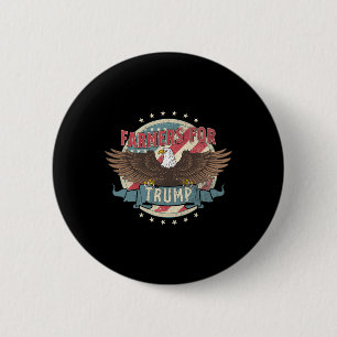 Usa Pride Patriot Farmers For Trump 6 Cm Round Badge