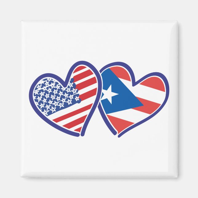 USA-PUERTO-RICO MAGNET (Front)
