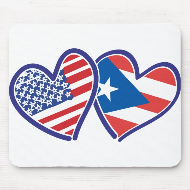 USA-PUERTO-RICO MOUSE PAD (Front)