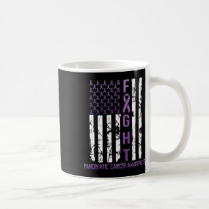 Usa Purple Flag Month November Pancreatic Cancer A Coffee Mug