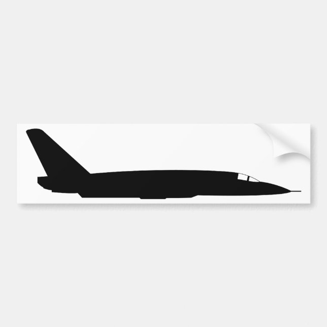 USA RA5C Vigilante Silhouette Black Bumper Sticker (Front)
