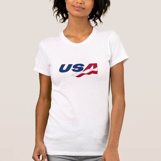USA Racquetball Ladies Tee Shirt (Front)