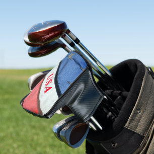 USA Red White and Blue American Flag Golf Head Cover