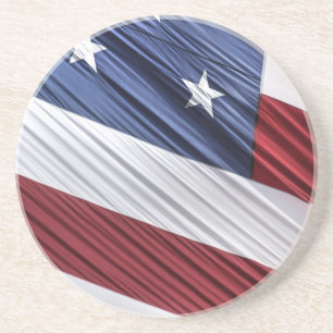 USA Red, White and Blue American Patriotic Flag Coaster