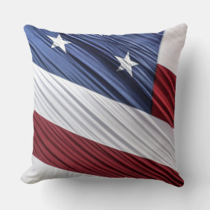 USA Red, White and Blue American Patriotic Flag Cushion