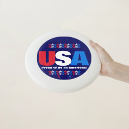 USA Red White Blue 50 Stars Wham-O Frisbee