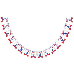 USA Red, White, Blue Bunting