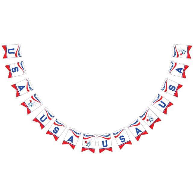 USA Red, White, Blue Bunting (All)