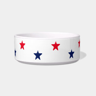 USA red white blue Patriotic stars pattern Bowl