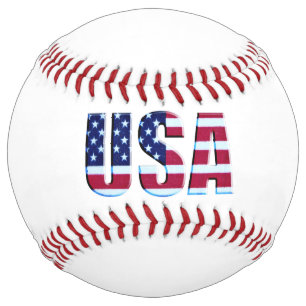 USA Red White Blue Softball
