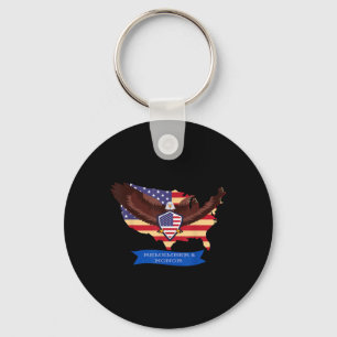 Usa Remember And Honour Fallen Military Memorial Key Ring