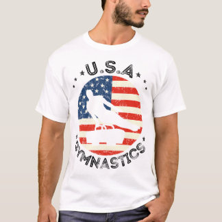 USA Retro Gymnastics Team Support USA Gymnastics T-Shirt