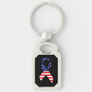 USA Ribbon Key Ring