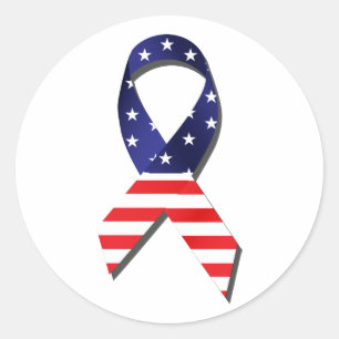 USA Ribbon Sticker