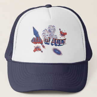 USA-Rocket 4th of July Trucker Hat