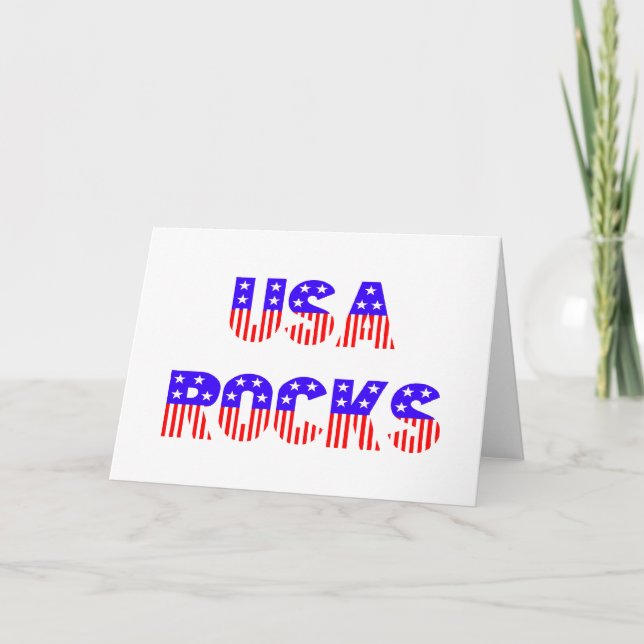 USA Rocks Card (Front)