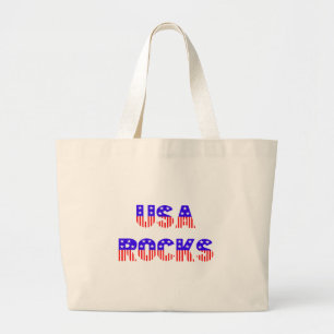 USA Rocks Large Tote Bag