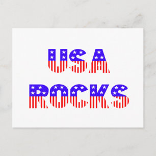 USA Rocks Postcard