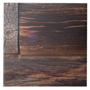 USA, Salmon, Idaho, Log Cabin Ceramic Tile