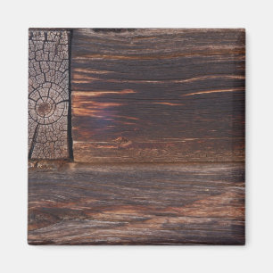 USA, Salmon, Idaho, Log Cabin Magnet