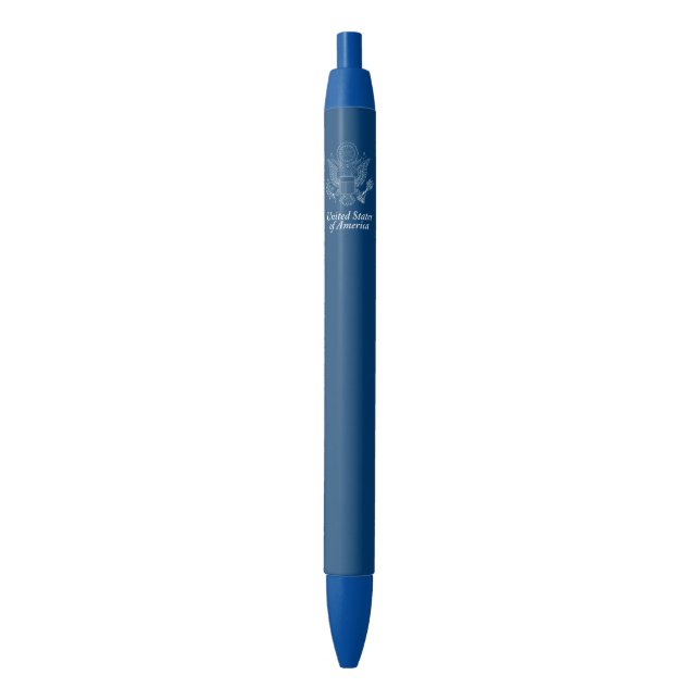 USA seal Black Ink Pen (Front Vertical)