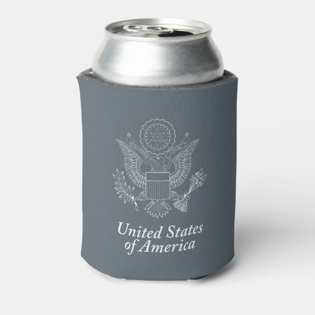 USA seal Can Cooler (Can Back)