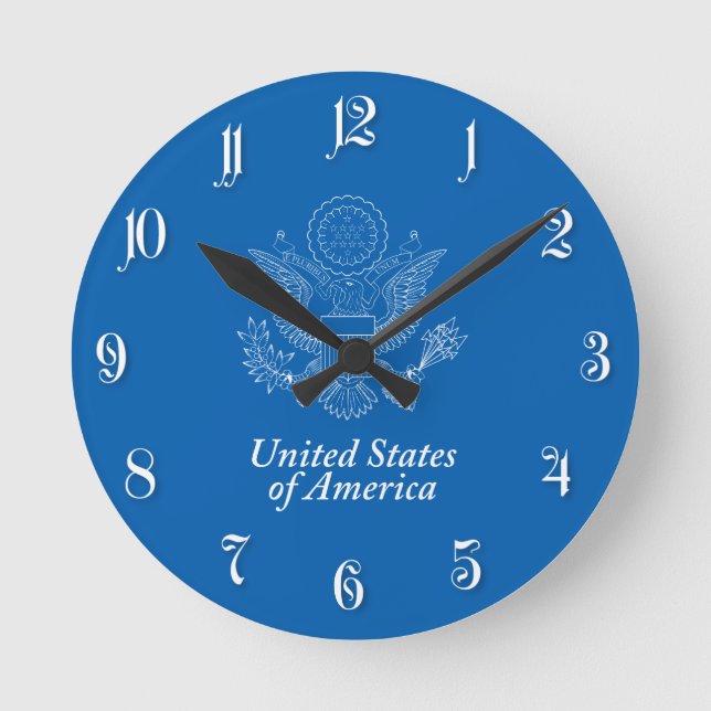 USA seal Round Clock (Front)
