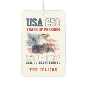 USA Semiquincentennial America's 250th Anniversary Car Air Freshener