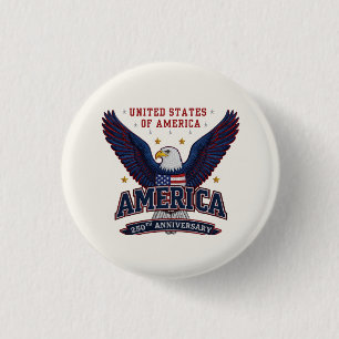 USA  Semiquincentennial Celebration  3 Cm Round Badge