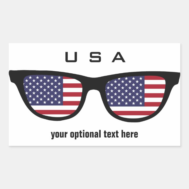 USA Shades custom stickers (Front)