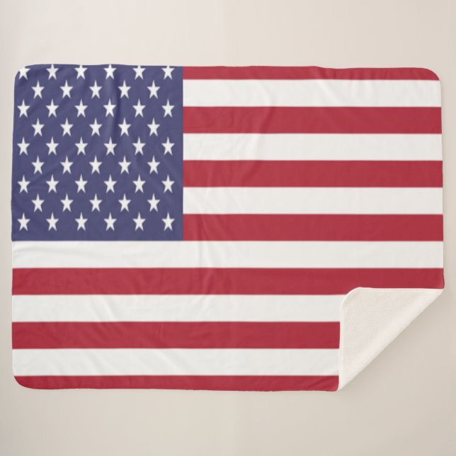 USA SHERPA BLANKET (Front (Horizontal))
