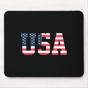 Usa Shirt Boy Men - American 4th Of July Patriotic Mouse Pad