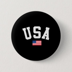 Usa Shirt Men Women Kids American Flag Patriotic 4 6 Cm Round Badge