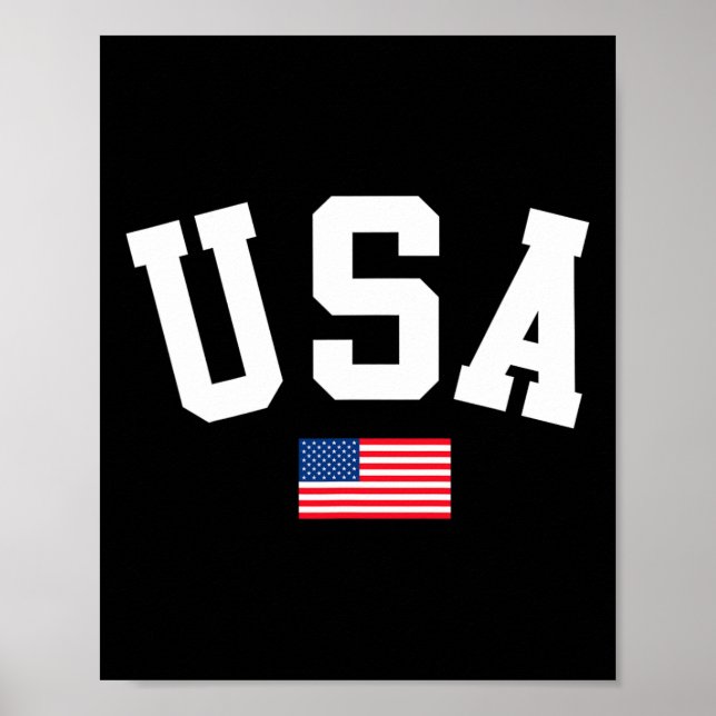 Usa Shirt Men Women Kids American Flag Patriotic 4 Poster (Front)