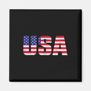 Usa Shirt Patriotic American Flag Men Women Kids B Magnet