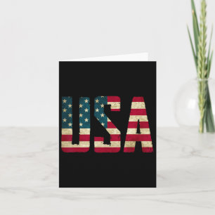Usa Shirt Women Men Kids American Flag Patriotic 4 Card