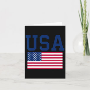 Usa Shirt Women Men Kids American Flag Patriotic 4 Card