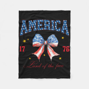 Usa Shirt Women Men Kids American Flag Patriotic 4 Fleece Blanket