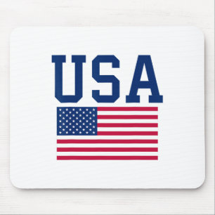Usa Shirt Women Men Kids American Flag Patriotic 4 Mouse Pad