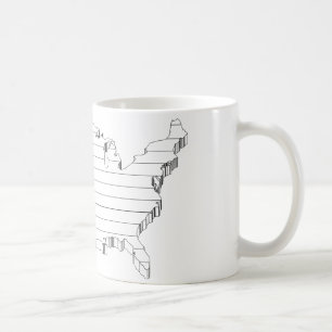USA Sketch Coffee Mug