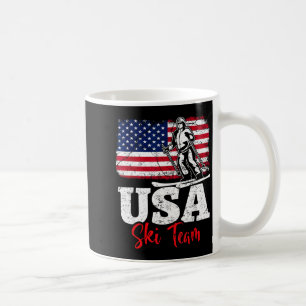 Usa ski team america skiing winter sports skiing coffee mug