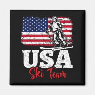 Usa ski team america skiing winter sports skiing magnet