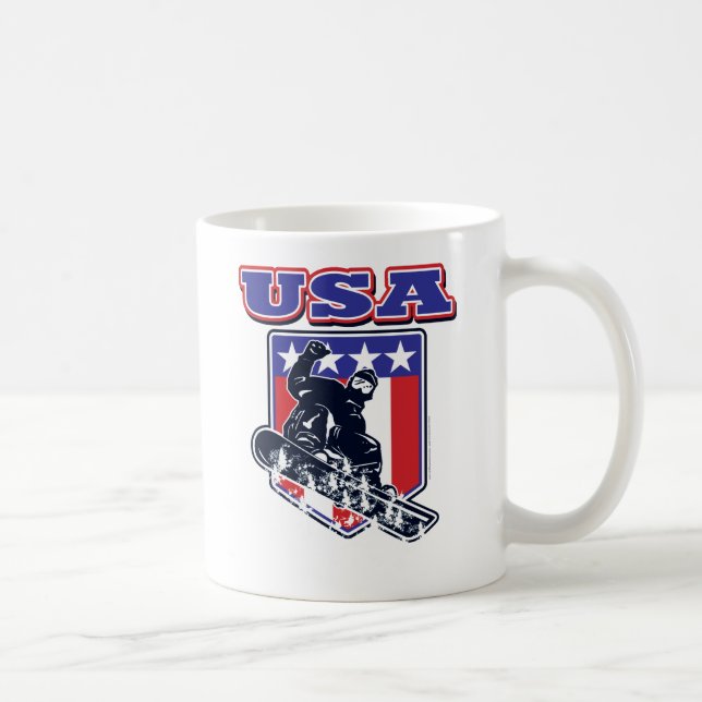 USA Snowboarder Coffee Mug